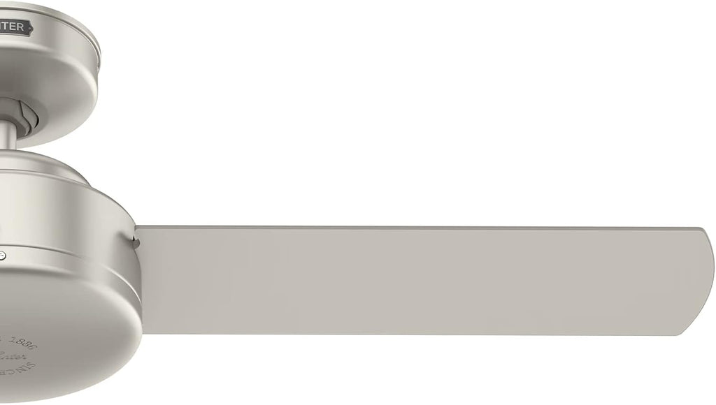 Hunter Fan 44 Inch Casual Matte Nickel Finish Indoor Ceiling Fan With 3 Blades (Renewed)