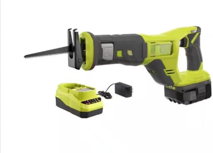 PCL515K1 Fits For RYOBI 18V Cordless Reciprocating Saw Kit with 4.0 Ah Battery and Charger