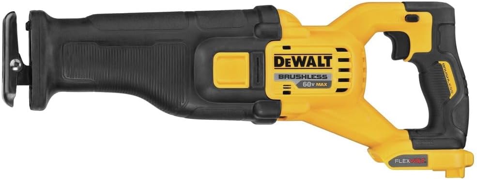 DEWALT DCS389BR 60V MAX FLEXVOLT Brushless Lithium-Ion 1-1/8 in. Cordless Reciprocating Saw (Tool Only) (Renewed)