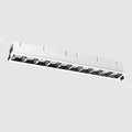 Led Long Ceiling Light Recessed Spotlight 24w Linear Flush Mount Lamp Modern Directio l Spotlights Indoor for Living Room Bedroom Hallway Downlights