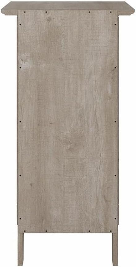 Bush Home Key West Nightstand with Door in Washed Gray