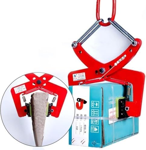 Adjustable 17' Stone Lifting Clamps, Heavy-Duty Marble Gripper for Veal Plate Beam, Perfect for Construction & Roadside Applications