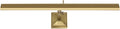 WAC Lighting dweLED, Hemmingway 24in LED Adjustable Picture Light 2700K in Burnished Brass