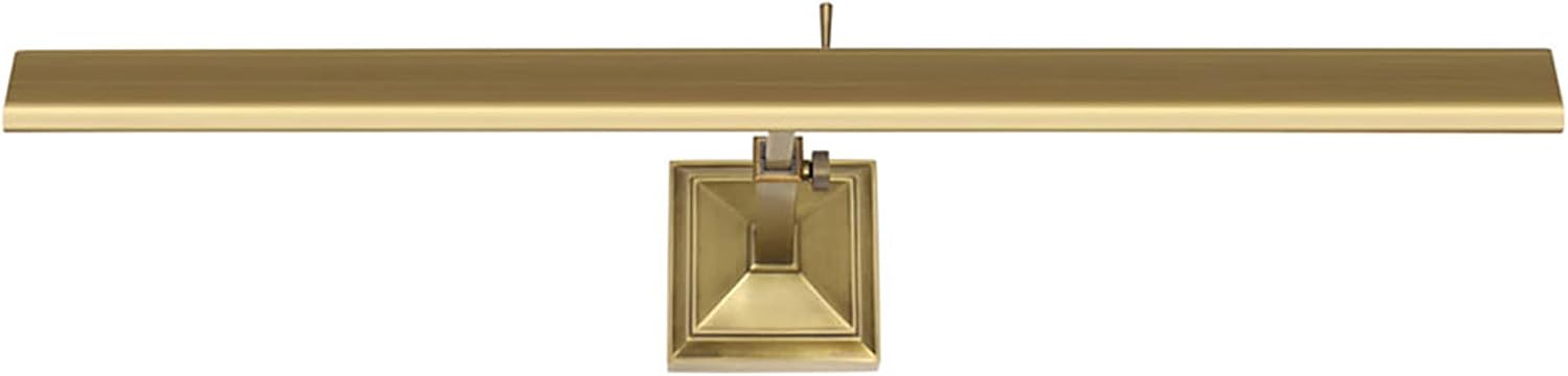 WAC Lighting dweLED, Hemmingway 24in LED Adjustable Picture Light 2700K in Burnished Brass
