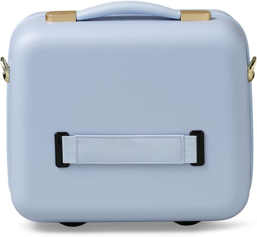 Ted Baker Women's Belle Fashion Lightweight Hardshell Spinner Luggage, Pale Blue, Vanity Case, Luggage