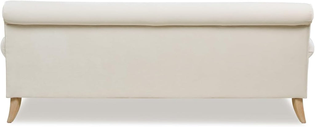 Jennifer Taylor Home Bliss Lawson Two-Cushion Tightback Sofa, French Beige Performance Velvet