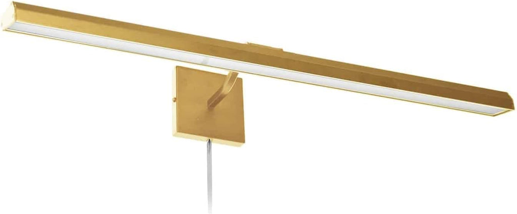Dainolite PIC222-32LED Leonardo Contemporary LED Dimmable Picture Art Lighting Fixture for Wall, Gallery, Office or Living Room with Adjustable Color Temperature - 32'' - Aged Brass