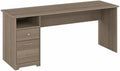 Bush Furniture Cabot 72W Computer Desk with Drawers in Ash Gray, Large Work Table and Built-in Storage for Home Office, 6 Foot Long Desktop