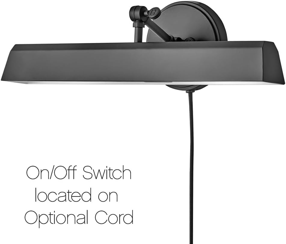 Hinkley Arti Medium Adjustable Accent Picture Light, Black