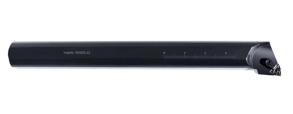 Accusize 1-1/2' x 14' OAL LH S-MWLN Heavy-Duty Boring Bar, 0028-1976 | Left Hand, 1-1/2' Shank, 14' OAL, 2' Min Bore, WNMG43 Carbide Insert, Oxide Body