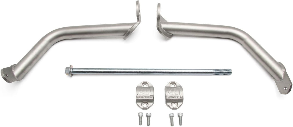 AltRider Reinforcement Crash Bars Compatible with BMW R 1250 GS/GSA - Heavy Duty Stainless Steel 1 Inch Tubing - CNC Machined Through Bolt - Industrial Clamp Mount - Electro-Polish Finish Silver