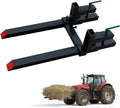 GarveeLife Clamp On Pallet Forks for Tractor Bucket 60 in,Heavy Duty Debris Forks for Tractor Bucket 2000 LBS Quick Attach Loader Pallet Fork with Adjustable Stabilizer Bar,