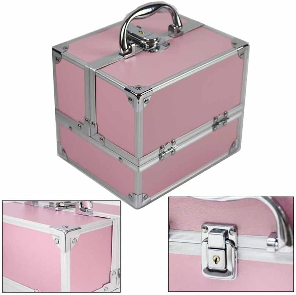 Large Capacity Suitcase Ladies Travel Cosmetic Bag Nail Beauty Box Makeup Tool Storage
