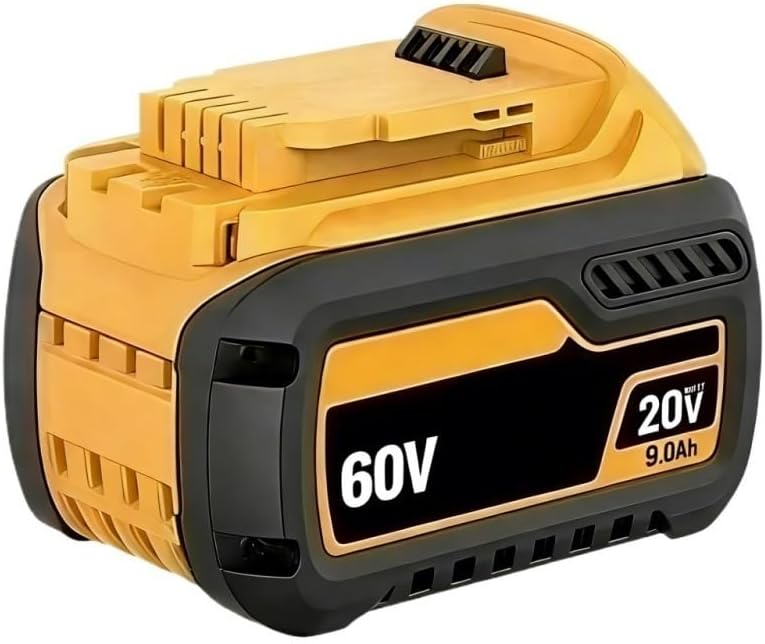 20V/60V Replacement Lithium-Ion High Battery Compatible With Dewalt DCB200 DCB204 DCB612 DCB206 Drill Cordless Power Reciprocating Saw Tool Packs(1pcs 9AH)