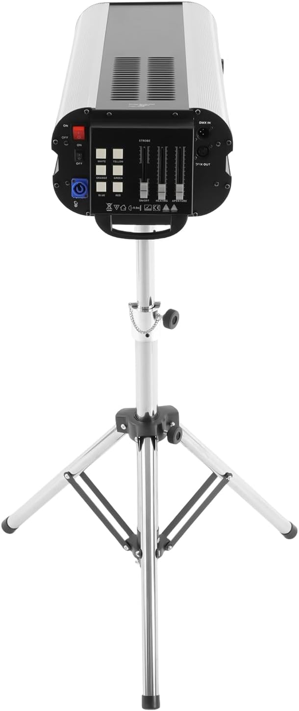 440W Stage Spotlight Withtripod Stand, LED Stage Light DMX and Manual Control, Adjustable Aperture Color Temperature 328.08-393.7ft Beam Distance, Follow Spotlight for Theatres, Parties