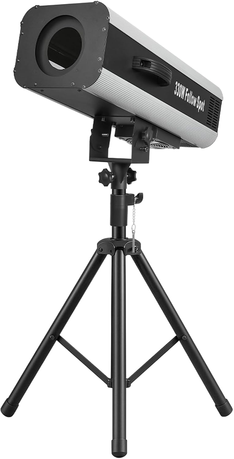 330W Stage Spotlight, 6 Colors Dual Focus Stage Spotlight with Stand Manual Control Stage Light Spotlight Spotlight for Party Shows