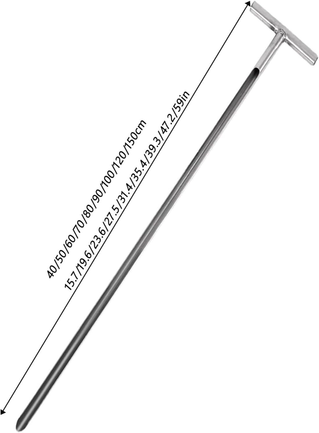 Stainless Steel Soil Sampling Probe Kit - 50cm Grain Sampler Tool for Soil Tests - Durable Solid Sack Bag Included - 2.2cm Diameter for Accurate Sampling