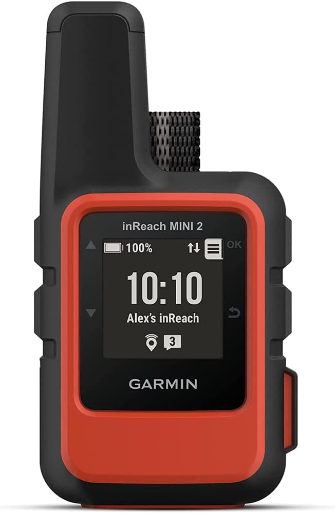 Garmin inReach Mini 2 Satellite Communicator, Two-Way Messaging, SOS, GPS, Flame Red, 010-02602-00 - Bundle w/Deco Essentials 26-Month CPS Plan
