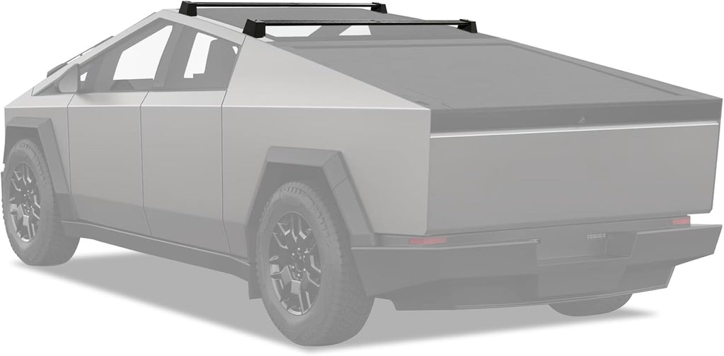 Super Heavy-Duty Roof Rack Crossbars Upgration for Tesla Cybertruck Specific fit Factory Mouting Points Aluminum Body Loading Weight at 550lbs MAX (Sold as 2pcs)