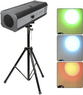 200W LED Spotlight Follow Spot Light Manual Control Stage Light Adjustable Aperture DJ Wash Light w/Stand for Party Disco Wedding Birthdays Christmas Party Show 110-220V