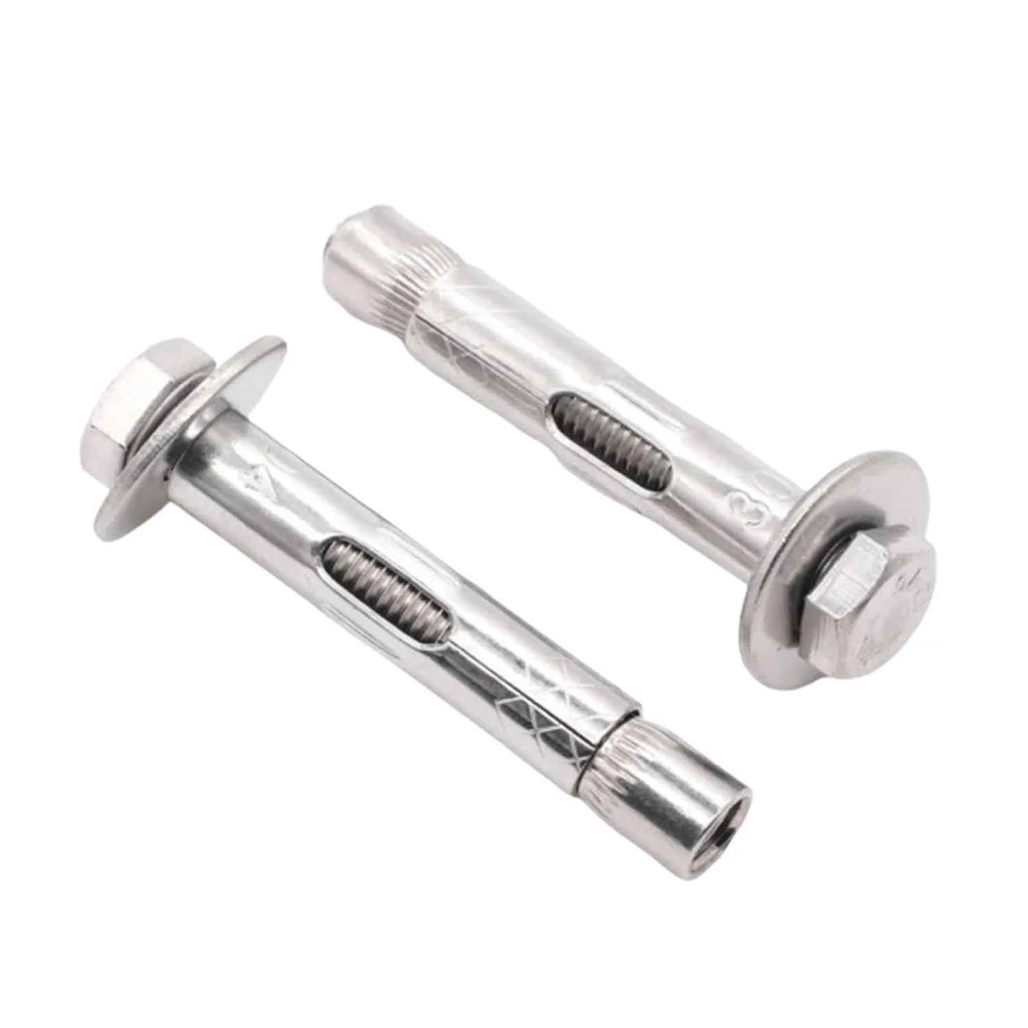 Anchor Bolts,Expansion Bolt, Concrete Hex Bolt Expansion Anchor Drop in Sleeve(M10x100 Pack 10)
