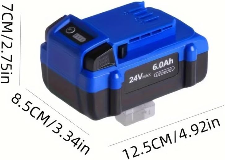 24V Replacement Lithium-Ion Max Battery Compatible With Kobalt KB624-03 KB524-03 KB424-03 KB224-03 Cordless Power Reciprocating Saw Drill Tool Packs(2pcs-6.0Ah)