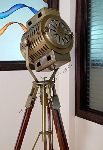 THOR INSTRUMENTS Vintage Industrial Floor Lamp Theater Stage Nautical Spotlight Task Lamp Rustic Vintage Home Decor Gifts