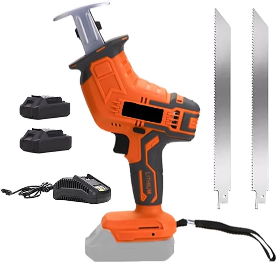 Household Electric Butcher'S Saw, Cordless Bone Saw, Professional Handheld Reciprocating Bone Saw, Battery Powered Multi-Function, Meat, Pork, Fish And Rib Saw Machine,2-2