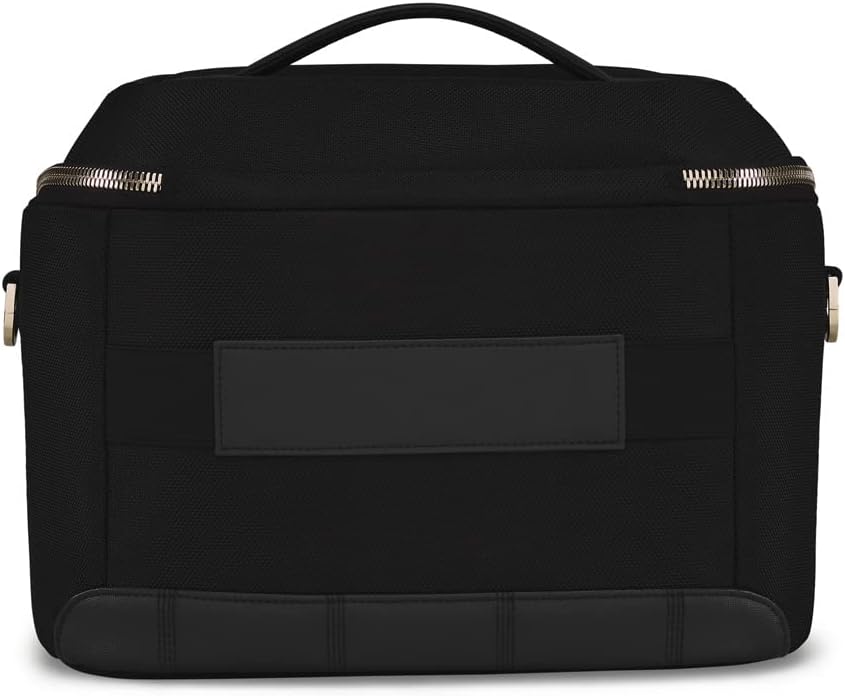 Ted Baker Albany Eco Softside Lightweight Fashion Spinner Luggage Suitcase (Vanity Case, Black)