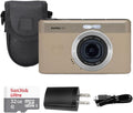 Kodak PIXPRO C1 Digital Camera, 13MP Compact Point & Shoot, 2.8″ 180° Flip LCD Screen, 26mm Wide Angle Lens, 4X Digital Zoom, 1080P Full HD Video, Tan + Camera Case & 32GB Micro SD Card