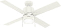 Hunter 52 inch Beck Fresh White Ceiling Fan with LED Light Kit and Pull Chain