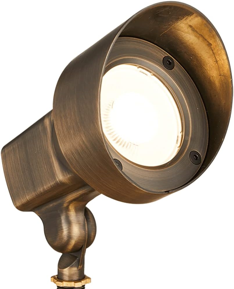 VOLT 120V 18W 4000K Integrated LED Brass Spotlight (1550 Lumens) for Landscape Lighting