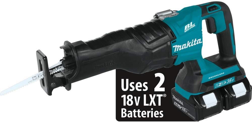 Makita XRJ06PT 18V x2 LXT Lithium-Ion (36V) Brushless Cordless Recipro Saw Kit (5.0Ah)