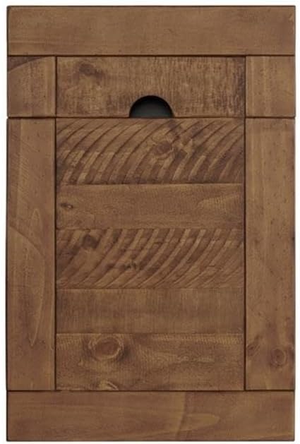 Martin Svensson Home Chairside Table - Antique Black and Honey - Rustic Style - with One Drawer and Cabinet for Storage