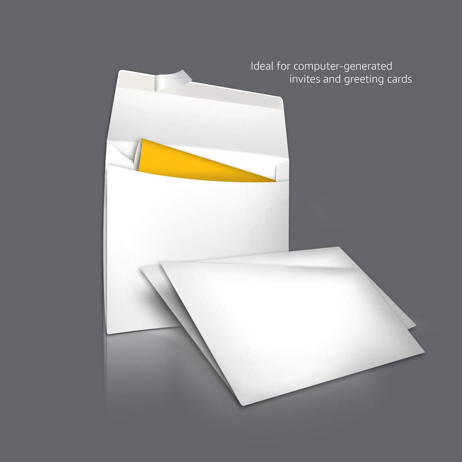 Amazon Basics A9 Blank Invitation Mailing Envelopes,Peel & Seal,No Licking,5-3/4 x 8-3/4 Inches,White,(Pack of 1000)