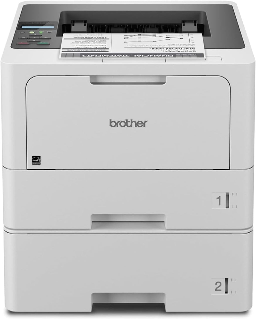 Brother HL‑L5210DWT Business Monochrome Laser Printer Bundle with 26‑Month Protection Plan, Printer Essentials Digital Download, 6FT 4K HDMI 2.0 Cable & 6FT USB Type‑A to Type‑B Printer Cable