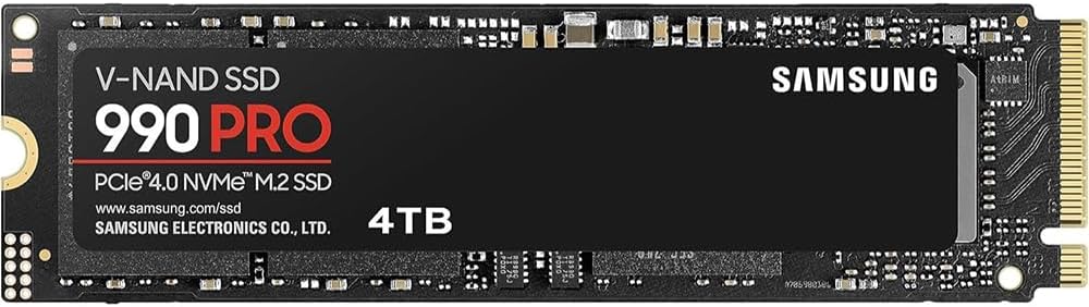 Samsung MZ-V9P4T0B/AM 990 PRO PCIe 4.0 NVMe M.2 SSD 4TB Bundle with 2 YR CPS Enhanced Protection Pack
