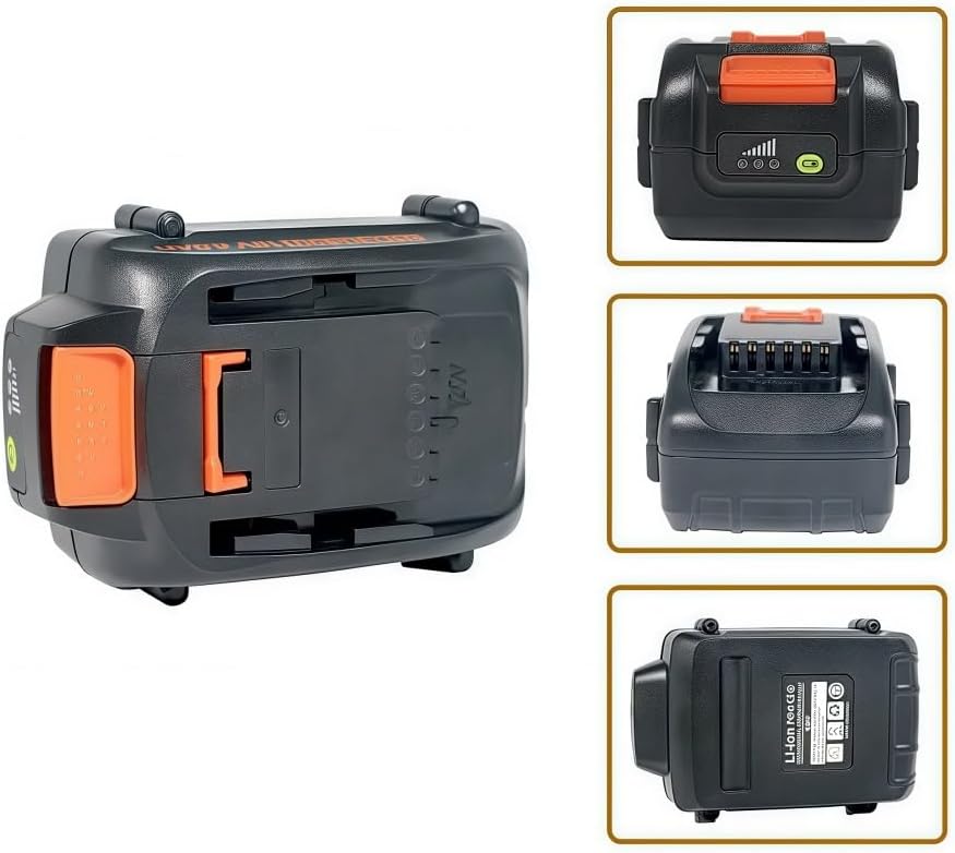 18V/20V Li-Ion Replacement Battery Compatible with Worx WA3551 WA3553 WA3570 WA3512 WG163 WG261 WG549 Leaf Blower String Trimmer Chainsaw Reciprocating Saw Cordless Power Tool(6.0ah)