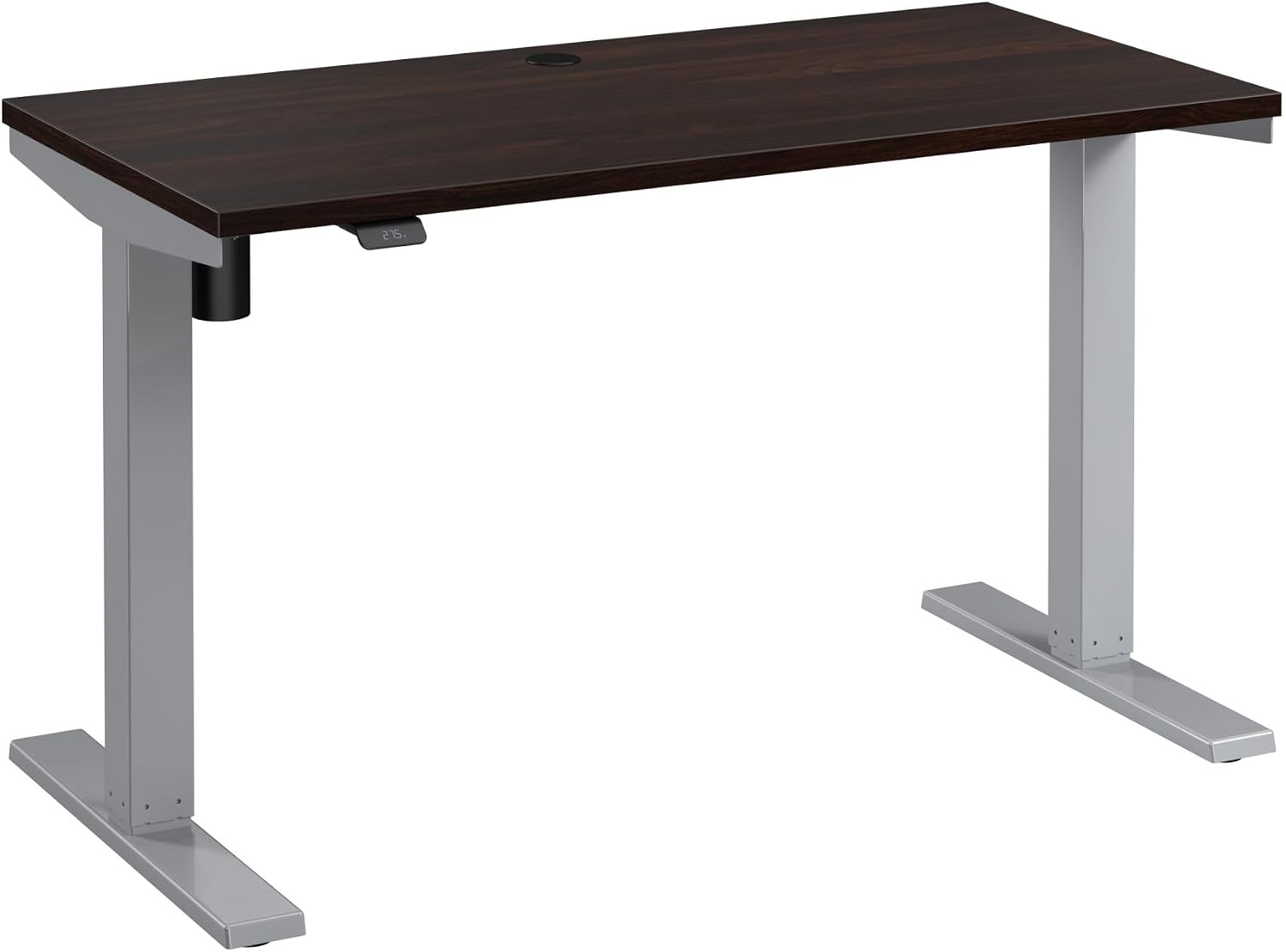Bush Business Furniture 48-inch Electric Height Adjustable Standing Desk, Ergonomic Sit-Stand Computer Table for Home and Professional Office, Move 40 Series, Black Walnut with Metallic Gray Base