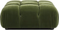 Jennifer Taylor Home Marcel 36' Bubble Modular Modern Cocktail Ottoman, Olive Green Performance Velvet