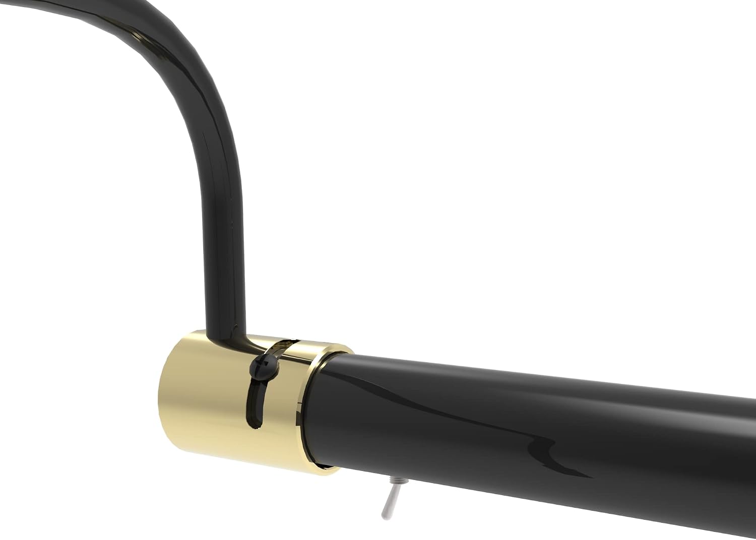 Cocoweb 16 Inch Tru-Slim Black and Brass Picture Light - LED, 2700K, Adjustable Arm, Plug-in, Toggle Switch, Sleek and Compact Design