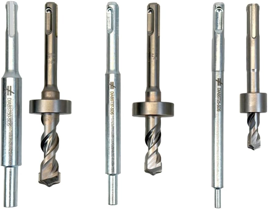 Simpson Strong-Tie DIABSTSDS-BITKIT - SDS+ Drop-In Set Tools & Drill Bits for 1/2', 3/8',