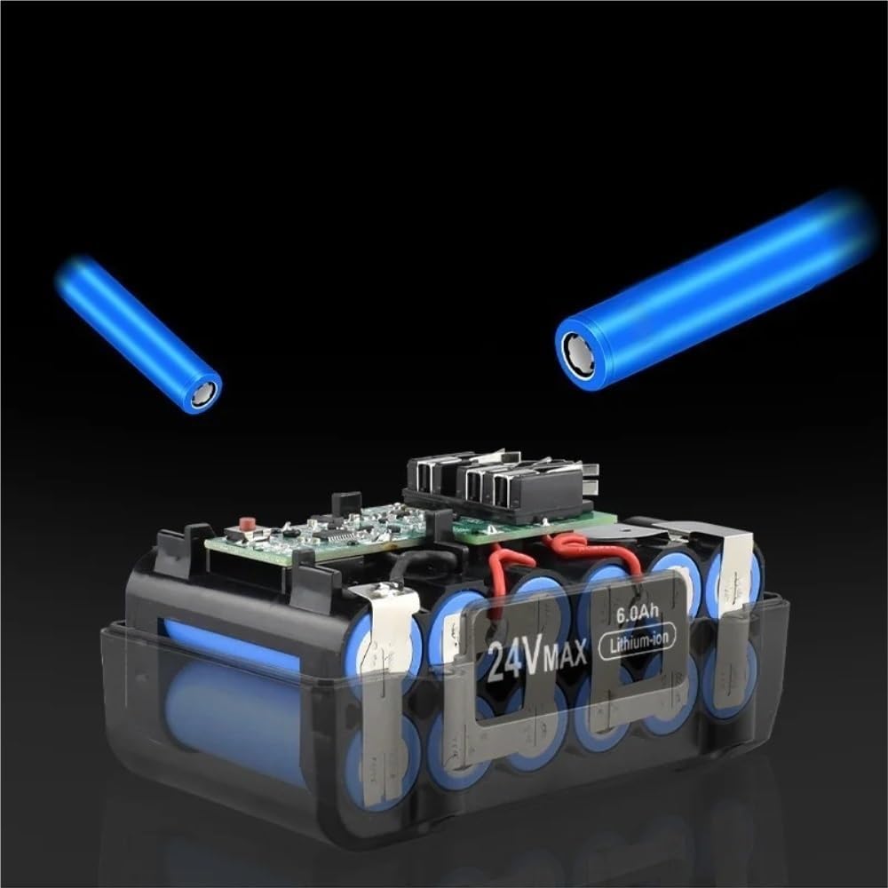 24V Replacement Lithium-Ion Max Battery Compatible With Kobalt KB624-03 KB524-03 KB424-03 KB224-03 Cordless Power Reciprocating Saw Drill Tool Packs(2pcs-6.0Ah)