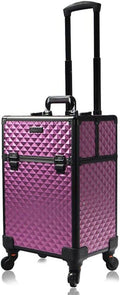 Multifunctional Large Capacity Wheeled Suitcase Ladies Trolley Cosmetic Case Travel Bag Rolling Luggage
