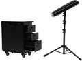 Rolling Makeup Case, Tattoo Trolley Case with Tattoo Armrest Stand & 3 Drawers & Code Lock Portable Travel Case with 4 Universal Wheels Adjustable Tattoo Workstation Tattoo Station Suitcase