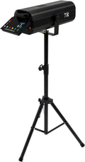 230W Stage Spotlight, LED Follow Spot Light Dual Control Spotlight Stage Light with Bracket, Adjustable Aperture DJ Wash Light, Muticolor Electronc Light for Theatres/Concerts (HY-H10 230W)