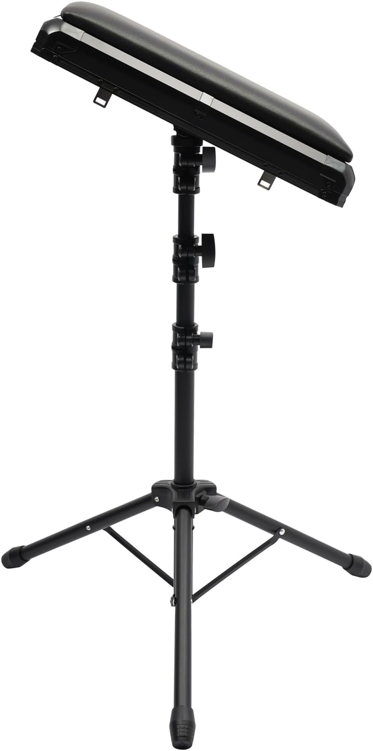 Tattoo Trolley Case, Rolling Makeup Case with Armrest Stand & 3 Drawers & Code Lock Portable Travel Equipment with 4 Universal Wheels Adjustable Make Up Workstation Makeup Station Suitcase Black