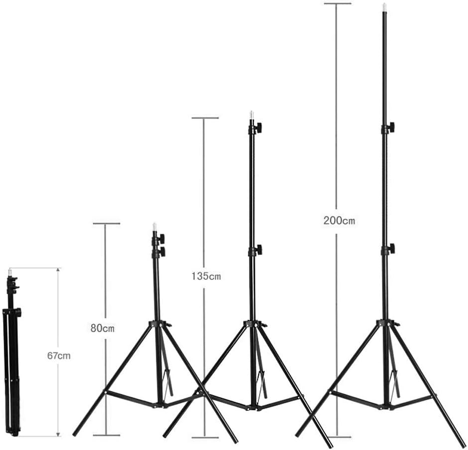 Andoer 6.6 x 10ft Green Screen Stand Kit Washable Polyester-Cotton Fabric Chromakey Photography Backdrop with 3pcs Clamps