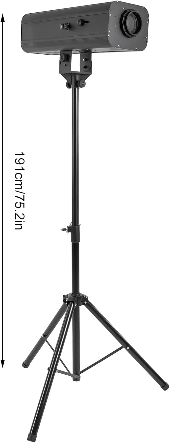 LED Stage Spotlight 230W 110V, DJ LED Lighting Follow Spot with Tripod Bracket Manual Control Follow Spot Light Adjustable Aperture 6 Colors for Party Disco Clubs Stage Effect (230W)