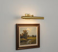 Brass Picture Light Wall Mount for Painting & Artwork – Vintage Adjustable Gallery Light Fixture for Photo Frames, Mirrors & Wall Art, Antique Brass Home Décor Lighting. (Raw Brass, 18 Inches)
